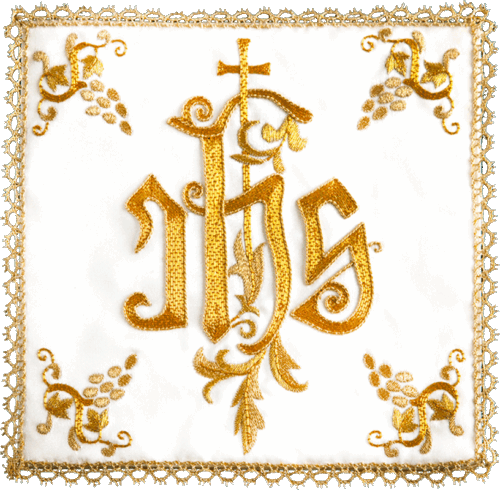 Hand embroidered pall 86/GCC030 - Ivory