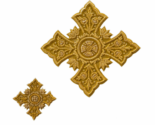 Hand embroidered cross 86/P00003B