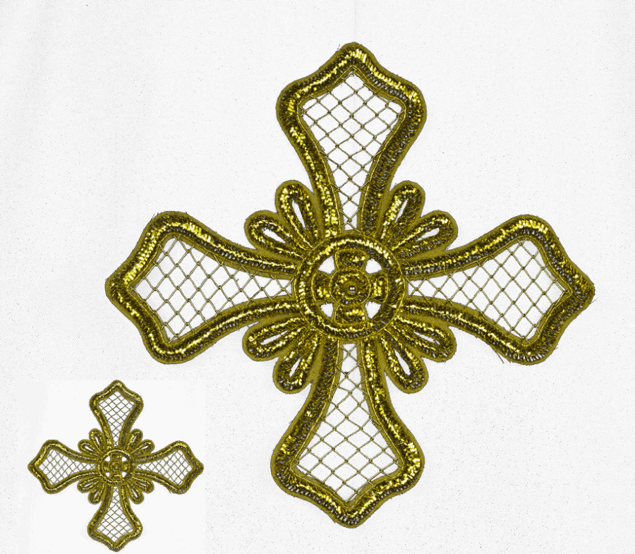 Hand embroidered cross 86/PM0001B